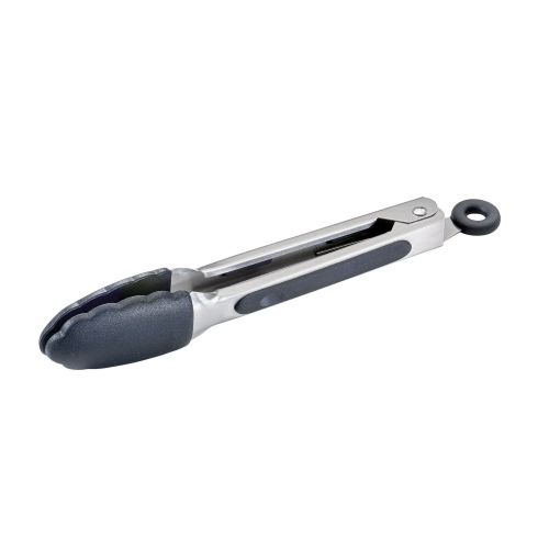 szczypce silikonowe, 21 cm, czarne