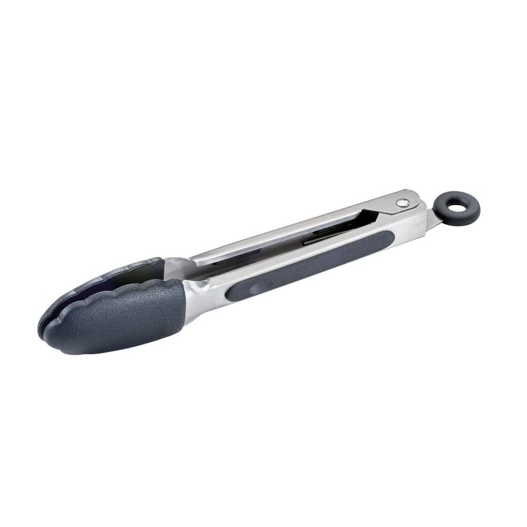 szczypce silikonowe, 21 cm, czarne