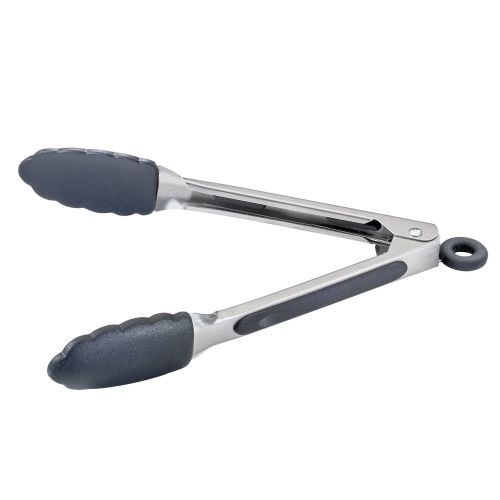 szczypce silikonowe, 21 cm, czarne