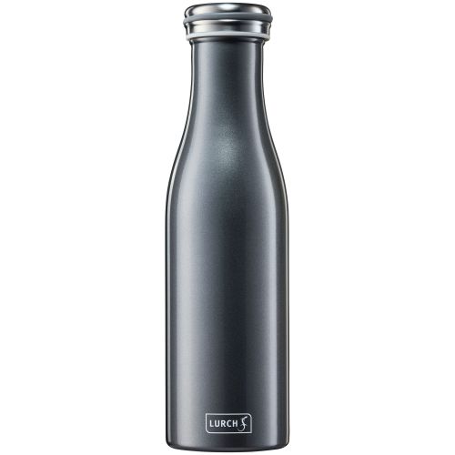 butelka termiczna, stalowa, 0,5 l, antracytowa metaliczna