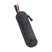 Zestaw sztućców w etui Cilio Viaggio, 3 el., 23,5 x 7,5 cm, czarne