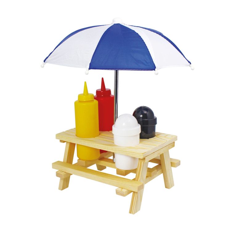 Zestaw do podawania przypraw Kuchenprofi Picnic, 5 el., 28 x 28 x 32 cm