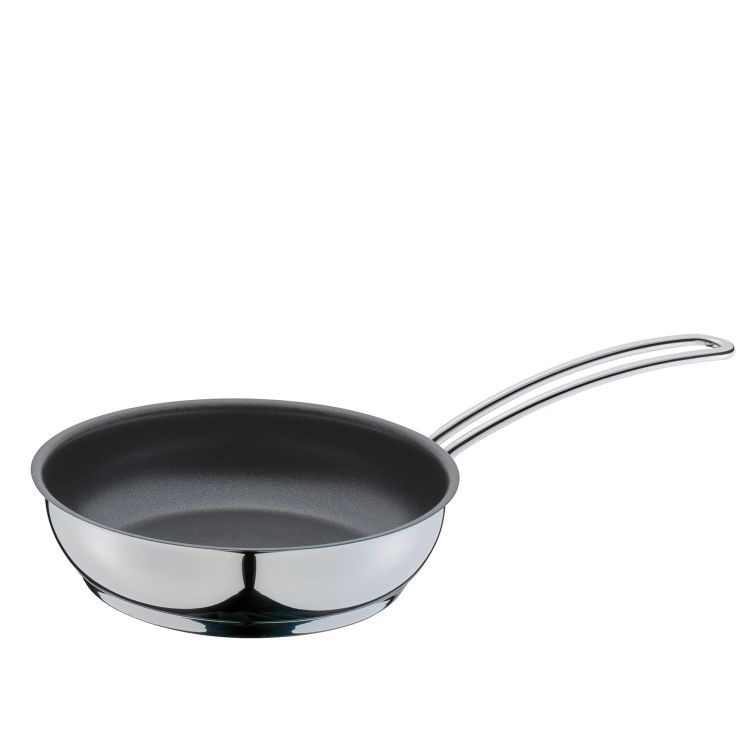 Mini-patelnia z powłoką nieprzywierającą Kuchenprofi Pisa, stal nierdzewna, śred. 18 cm