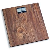 waga łazienkowa, do 180 kg, 30 x 30 cm, drewniany wzór