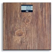 waga łazienkowa, do 180 kg, 30 x 30 cm, drewniany wzór