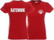 Koszulka damska RATOWNIK czerwona