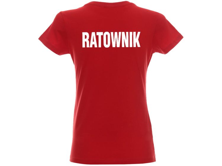 Koszulka damska RATOWNIK czerwona