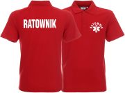 Koszulka Polo męska RATOWNIK czerwona