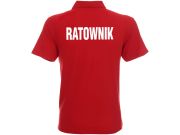 Koszulka Polo męska RATOWNIK czerwona