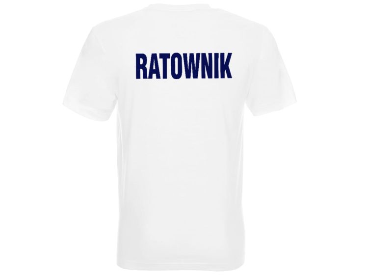 Koszulka męska RATOWNIK biała