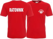 Koszulka męska RATOWNIK czerwona