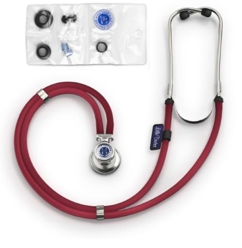 Stetoskop SteTime Little Doctor z zegarkiem Rappaport - czerwony