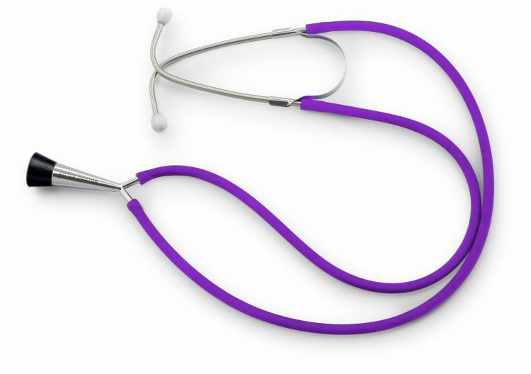 Stetoskop akuszerski położniczy płodowy Prof-IV Little Doctor jednogłowicowy - fioletowy
