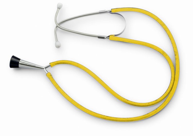 Stetoskop akuszerski położniczy płodowy Prof-IV Little Doctor jednogłowicowy - żółty