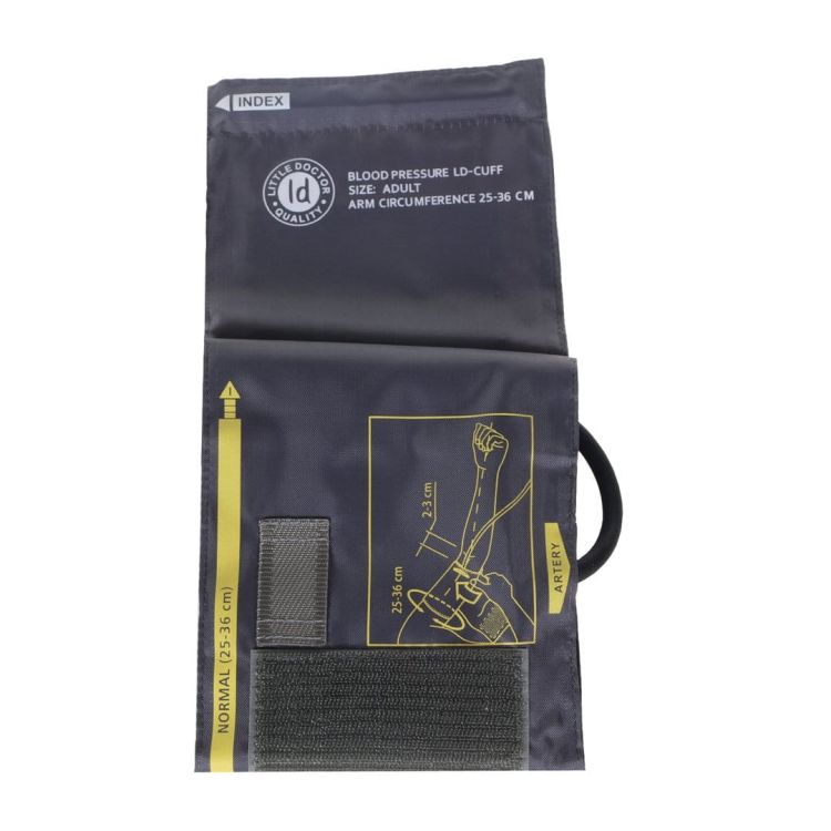 Mankiet standardowy do ciśnieniomierzy 1-wężykowy Little Doctor LD-N1AR 25-36 cm, nylon