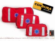 Apteczka osobista AOM Cordura odblaskowa - czerwona