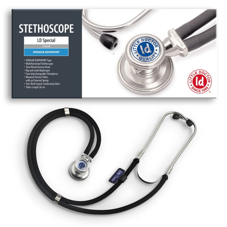 Stetoskop Doctor Special Rappaport Little Doctor 56 cm dwuglowicowy - zielony