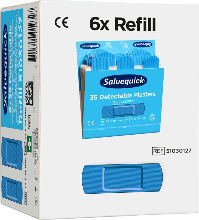 Plastry wykrywalne Salvequick Cederroth