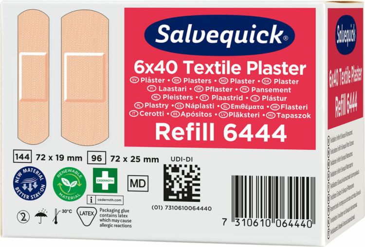 Plastry tekstylne Salvequick Cederroth