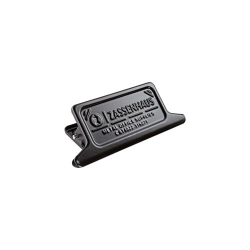 klips do torebek, metal, 11,5 x 3,5 x 4,5 cm, czarny