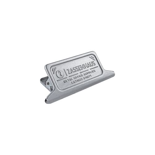 klips do torebek, metal, 11,5 x 3,5 x 4,5 cm, srebrny