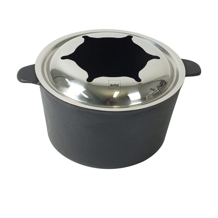 Zestaw do fondue Kela Comore dla 6 os., 11 el., 0,8 l,  20×19,5 cm