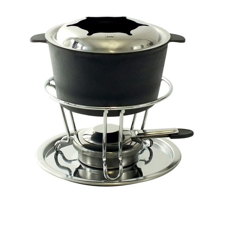 Zestaw do fondue Kela Comore dla 6 os., 11 el., 0,8 l,  20×19,5 cm