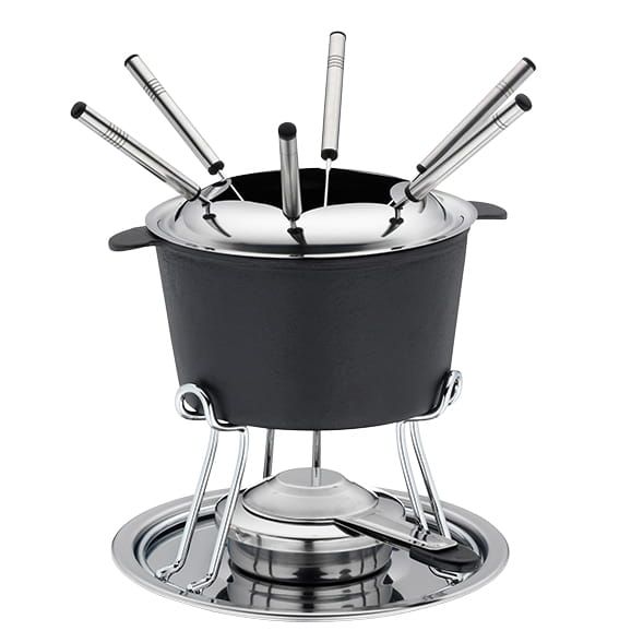Zestaw do fondue Kela Comore dla 6 os., 11 el., 0,8 l,  20×19,5 cm