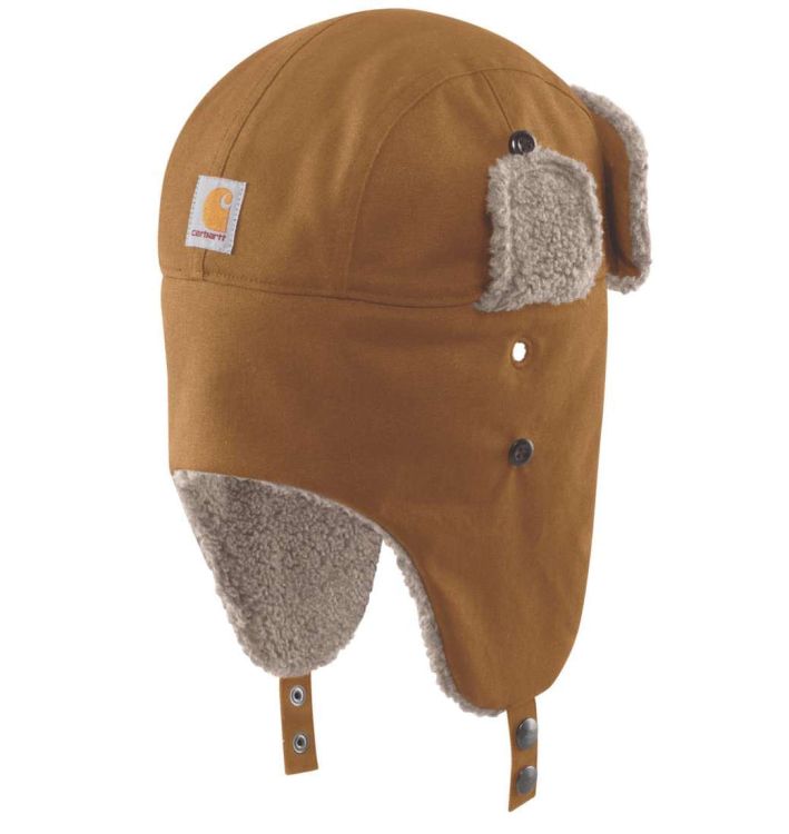 Czapka Traperka Carhartt Trapper Hat CARHARTT® BROWN