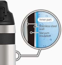 Termos rowerowy / kubek termiczny 580 ml Thermos - srebrny