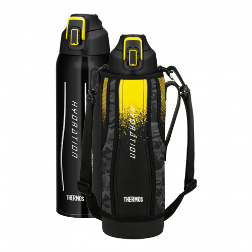 Termos nawadniający dla sportowców 1,5 l Thermos - czarno-żółty