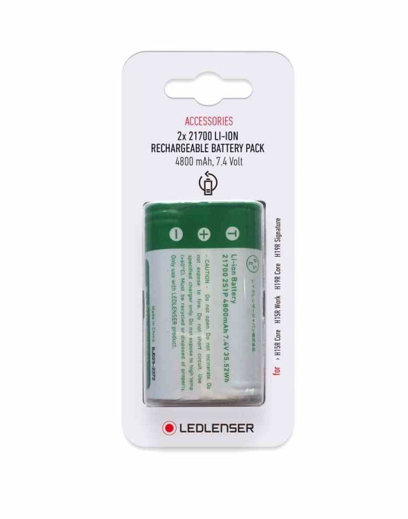 Akumulator Ledlenser 21700 Li-ion 4800 mAh 2 szt. do P19R Core / Signature, H15R Core / Signature