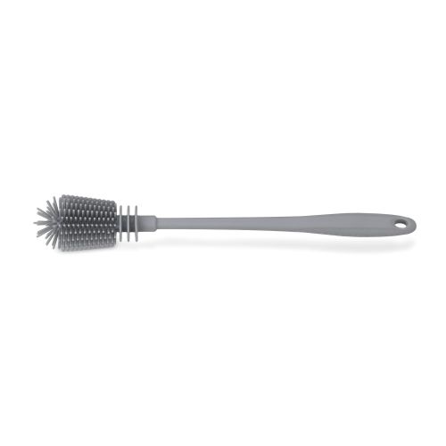 silikonowa szczotka do mycia karafek, 31 cm, szara