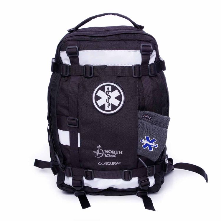 Apteczka plecakowa AP20/3P CORDURA odblaskowa czarna