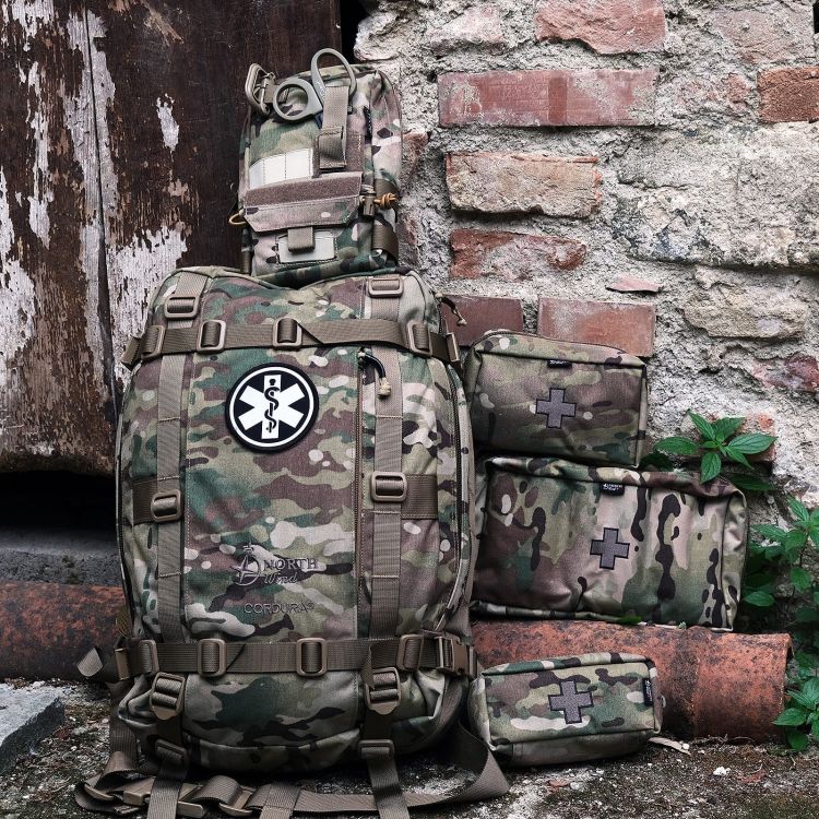 Apteczka plecakowa z wyposażeniem AP20/3P CORDURA NorthWind - Multicam