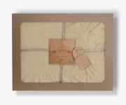 Pościel bawełniana AKDENIZ CREAM/200x220(P) STONEWASHED