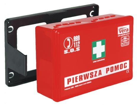 Przemysłowa apteczka pierwszej pomocy STANDARD 13164 w pudełku z tworzywa Vera