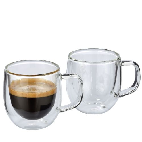 Szklanki do espresso Cilio Veneto, 2 szt., szkło borokrzemowe, 0,08 l, śred. 6 x 6,5 cm