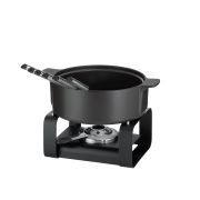 Zestaw do fondue serowego dla 6 os. Kela Roman, ceramika/metal, śred. 22,5 x 19 cm