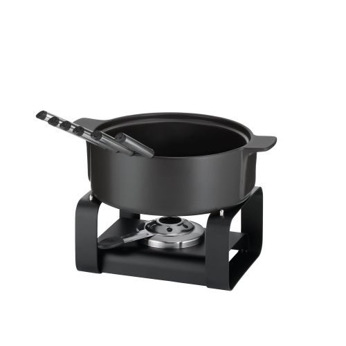 Zestaw do fondue serowego dla 6 os. Kela Roman, ceramika/metal, śred. 22,5 x 19 cm