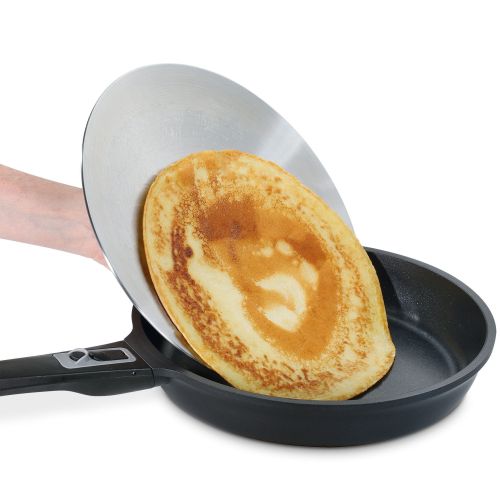 Pokrywka do obracania naleśników Kuchenprofi, stal nierdzewna, śred. 30 cm