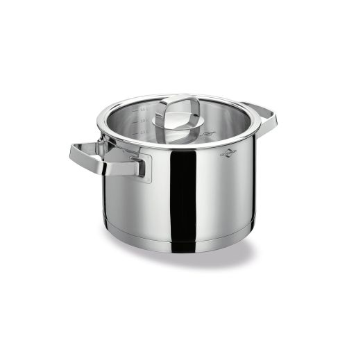 Garnek z pokrywką Kuchenprofi San Remo, stal nierdzewna/szkło, 3,5 l, śred. 20 cm