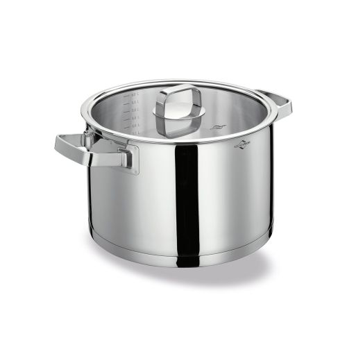 Garnek z pokrywką Kuchenprofi San Remo, stal nierdzewna/szkło, 6,5 l, śred. 24 cm