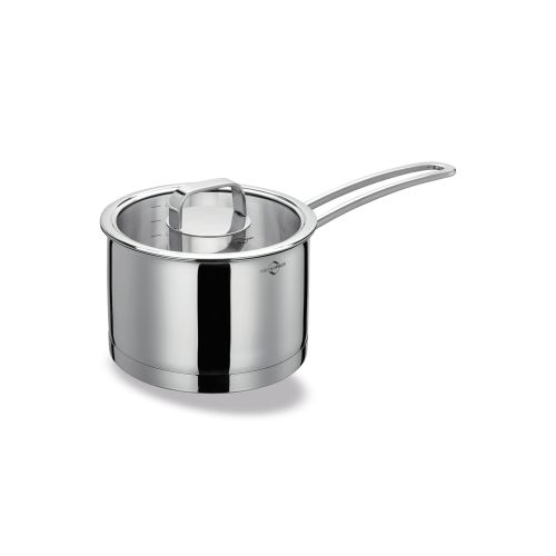 Rondel z pokrywką Kuchenprofi San Remo, stal nierdzewna/szkło, 2,0 l, śred. 16 cm