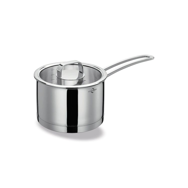 Rondel z pokrywką Kuchenprofi San Remo, stal nierdzewna/szkło, 2,0 l, śred. 16 cm