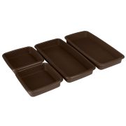 Silikonowe tacki do pieczenia Lurch FlexiForm, 4 szt., 11 x 11 cm (2 szt.), 24 x 11 cm (2 szt.)