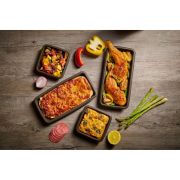 Silikonowe tacki do pieczenia Lurch FlexiForm, 4 szt., 11 x 11 cm (2 szt.), 24 x 11 cm (2 szt.)