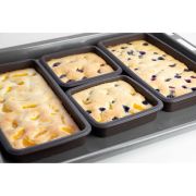 Silikonowe tacki do pieczenia Lurch FlexiForm, 4 szt., 11 x 11 cm (2 szt.), 24 x 11 cm (2 szt.)