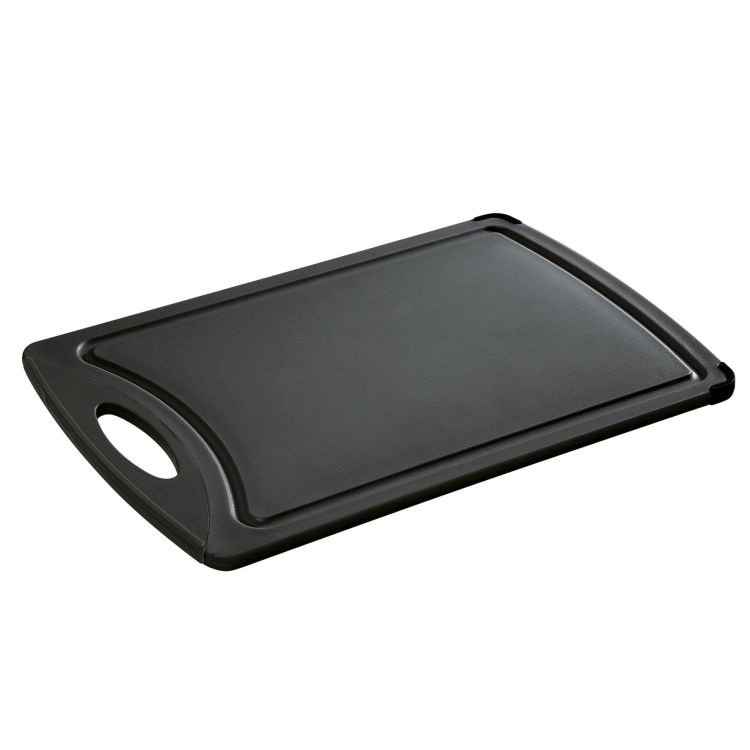 Deska do krojenia Zassenhaus Easy Cut, tworzywo sztuczne, 38 x 25 cm, czarna