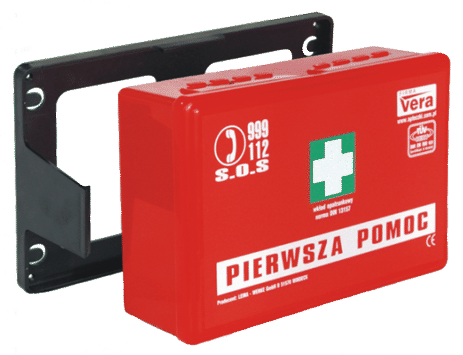 Przemysłowa apteczka pierwszej pomocy STANDARD 13157 w pudełku z tworzywa Vera